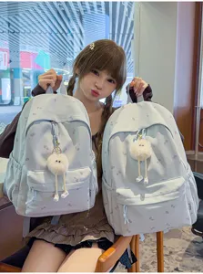 Niedlicher Ahornblatt Druck Schulrucksack mit grosser Kapazitaet fuer modische Maedchen