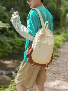 Casual outdoor backpack for women, stylish forest style travel daypack, school book bag.