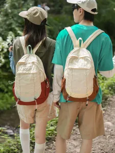 Casual outdoor backpack for women students, forest style stylish travel daypack with multi pockets.