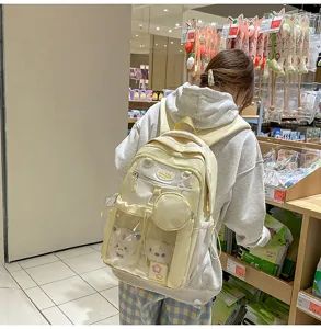 Joli sac à dos scolaire coloré de grande capacité pour étudiants, léger et très pratique.
