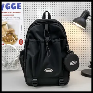 Sac à dos plissé tendance pour femmes et étudiants, grande capacité pour l'école et les voyages.