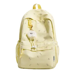 Süßer Ahornblatt-Druck Studenten Schulrucksack, großer Kapazität Freizeit Rucksack für Mädchen.