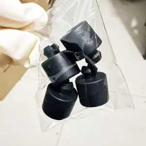 Rubber feet replacement for electric stove heating elements, pack of 4 detailed view.