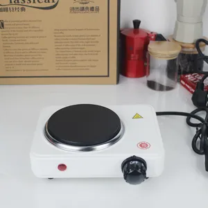 800W electric heating stove detail view, portable mini hot plate for coffee tea and wax melting.