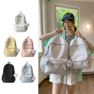 Süßer Cartoon Stern großer Kapazität Schulrucksack für Schüler leicht Freizeitrucksack.