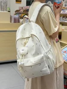 Niedlicher Ahornblatt-Druck Rucksack mit grosser Kapazitaet Schulranzen fuer Maedchen
