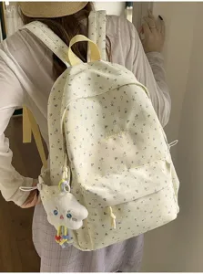Süßer Blumen Rucksack für Mädchen große Kapazität Schulranzen Freizeit Stofftasche Alltag