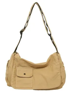 Vintage Canvas Umhängetasche für Damen, große Kapazität Freizeit Crossover Schultertasche.