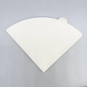 Filtre a cafe en papier conique blanc pour cafetiere goutte a goutte V60 filtre papier