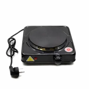 Plaque chauffante électrique 1000W 15.5cm Brûleur simple portable pour café et thé