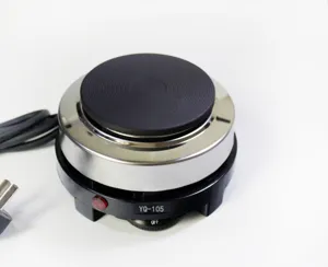 Piastra riscaldante elettrica compatta per caffè, latte e tè, mini fornelletto da 500W.