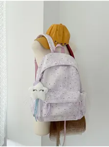 Süßer Rucksack mit Sternen Muster große Kapazität Schulranzen für Jugendliche Alltag