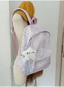 Süßer Rucksack mit Sternenmuster, große Kapazität, lässiger Tagesrucksack für Schüler