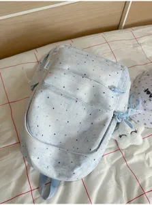 Süßer Sternen Print Studenten Rucksack große Kapazität lässige Pendler Schultasche für Alltag