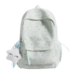 Süßer ästhetischer Sternen-Schulrucksack, großer Freizeit-Tagesrucksack für Teens.