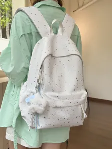 Süßer Rucksack mit Sternenmuster, große Kapazität, leicht, für Mädchen und Studenten