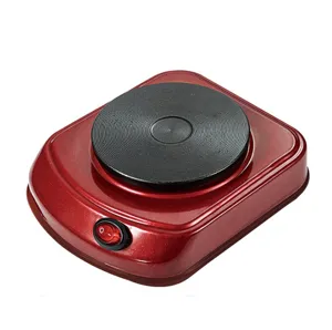 Mini piastra riscaldante elettrica 500w stufa portatile tè caffè rosso elettrodomestico