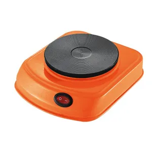 Vista dettagliata della piastra elettrica mini portatile da 500W con elemento riscaldante.