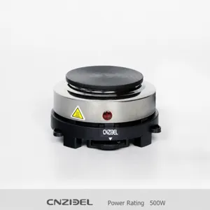 Mini placa eléctrica 500W multifuncional portátil cocina calentador estufa café nuevo