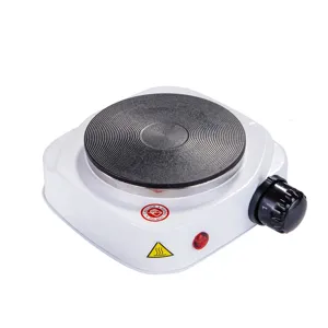 Compacte elektrische kookplaat 500W enkele brander witte laboratoriumverwarming