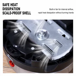 Round stainless steel 500w electric stove multi-functional laboratory mini tea stove