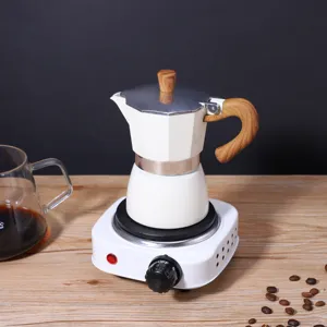 Plaque chauffante electrique 500W mini cuisiniere cafetiere portable outil de cuisine