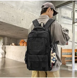 Casual Hong Kong style camouflage backpack with large capacity and multi compartments for daily use.