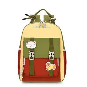 Colorblock toddler backpack cute preschool school bag casual daily rucksack for kids