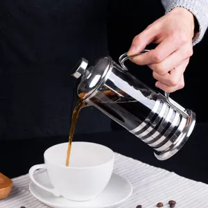 Franse Pers Koffiezetapparaat 350ML Glas Thee Maker Melkopschuimer voor Thuisgebruik