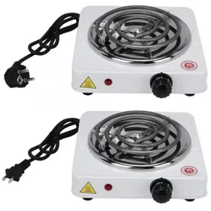 Piastra riscaldante elettrica portatile da 1000W con termostato spine US ed EU