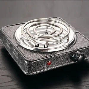 Piastra elettrica singolo fuoco fornello portatile elemento riscaldante 1000W temperatura regolabile