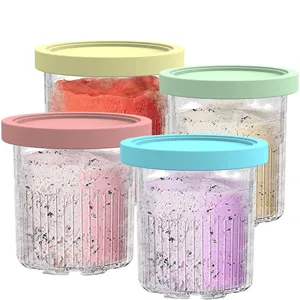 Tazas de Helado de Repuesto Compatibles Con la Serie Deluxe Contenedores de Almacenamiento de Plástico Tapa Multicolor