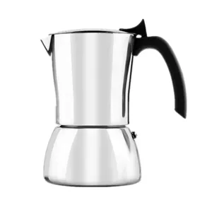 Cafetiere moka en acier inoxydable cafetiere italienne expresso argent 304