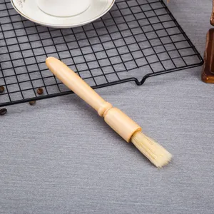 Brosse pour moulin à café en bois pour nettoyer la poudre de café, outil durable et pratique au quotidien.