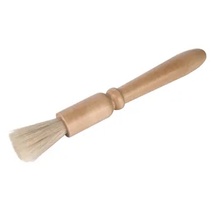 Brosse de nettoyage pour moulin à café avec manche en bois pour éliminer la poudre.