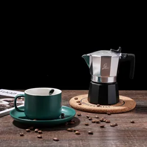 Doppelventil Moka Koer Espressokocher italienische Kaffeemaschine Herdplatte Espressokocher