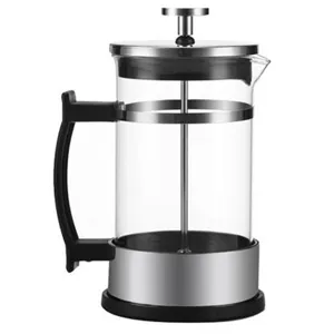 Huishoudelijk French Press Koffiezetapparaat Hittebestendig Borosilicaatglas Roestvrij Stalen Filterpers Pot Koffiezetapparaat
