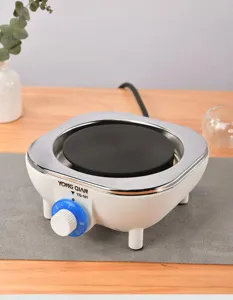 Piastra elettrica riscaldante compatta bruciatore da tavolo portatile per tè e caffè
