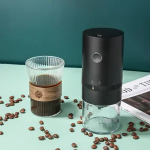 Electric Coffee Grinder Portable USB Rechargeable Bean Grinder Adjustable Coarseness Household Kitchen Tool