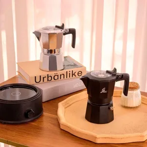 Mini estufa eléctrica para cafetera moka y té, calentador de café de temperatura ajustable.