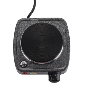 Portable mini electric hot plate for home cooking tea coffee heating compact single burner.