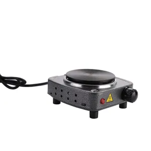 Compact electric hot plate mini single burner stove for home coffee tea heating appliance