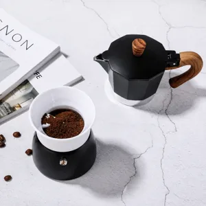 Modern ABS Kaffeepulververteiler Dosierring Für Moka Pot Rotary Anti-Splash Espresso Kaffeebereiter Werkzeug Küchenzubehör