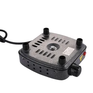 Compact electric hot plate bottom detail, 500W mini heating stove for coffee and tea