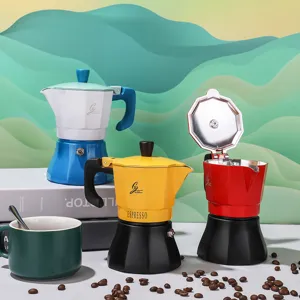 Italiaanse Moka Pot Espresso Maker Aluminium Fornuis Koffiepot Klassieke Achtkanten Moka Pot Voor Thuis Kantoor Buiten