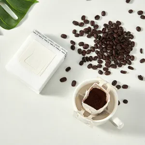 Tragbare Tropfkaffee-Filterpapierbeutel für Handaufguss, ideal für Zuhause und Büro.