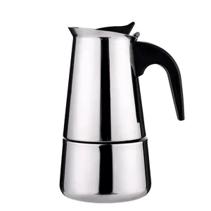 Edelstahl Mokakanne Espressokocher für Küche, klassische italienische Kaffeemaschine.