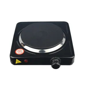 1500W Electric Hot Plate Single Burner Countertop Cooker Heating Plate 18.5CM white