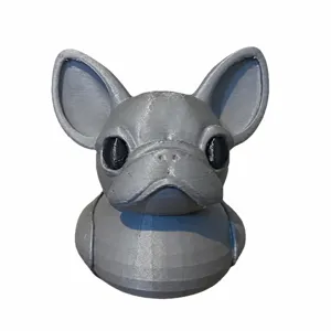 French Bulldog Duck Figurine 3D Printed Cute Animal Statue Home Office Desktop Decor Gift Toy
