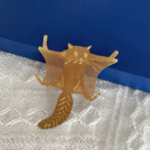 Dépendance de décoration d'écureuil volant en métal créatif, bel accessoire de jardin.